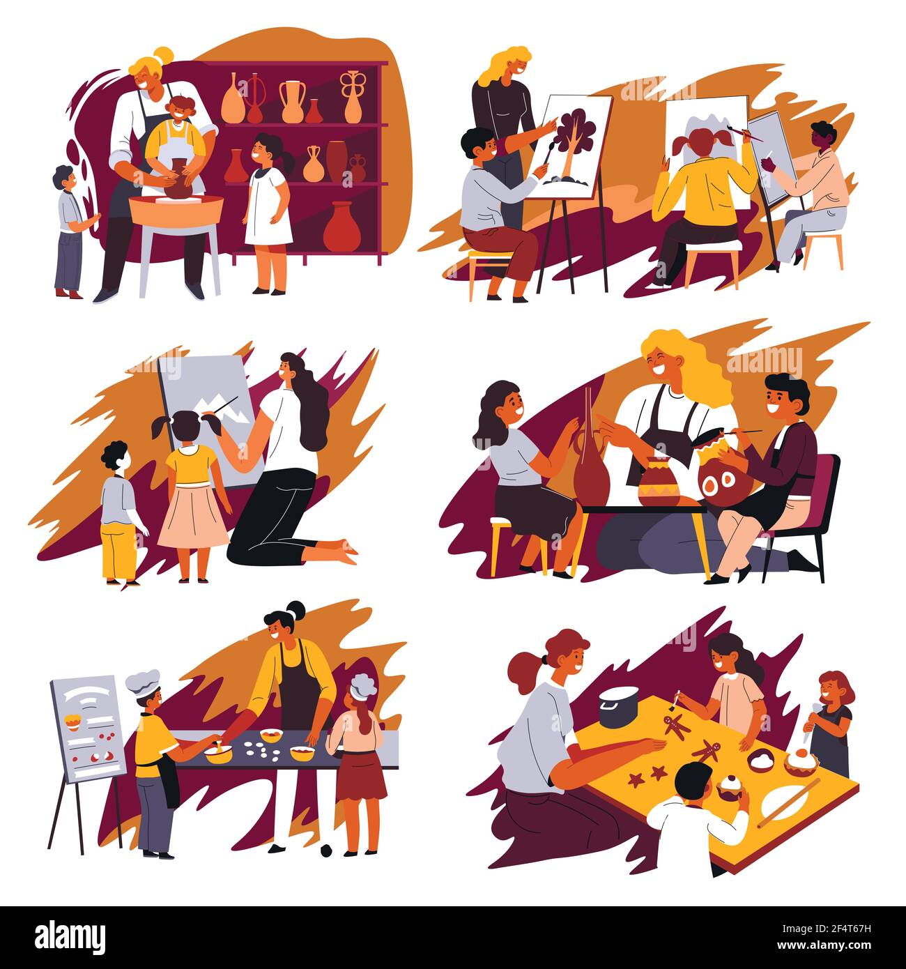 Créer le développement des compétences à l'école sur les leçons Illustration de Vecteur