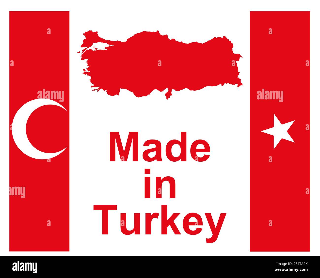 Sceau de qualité faite en Turquie Banque D'Images