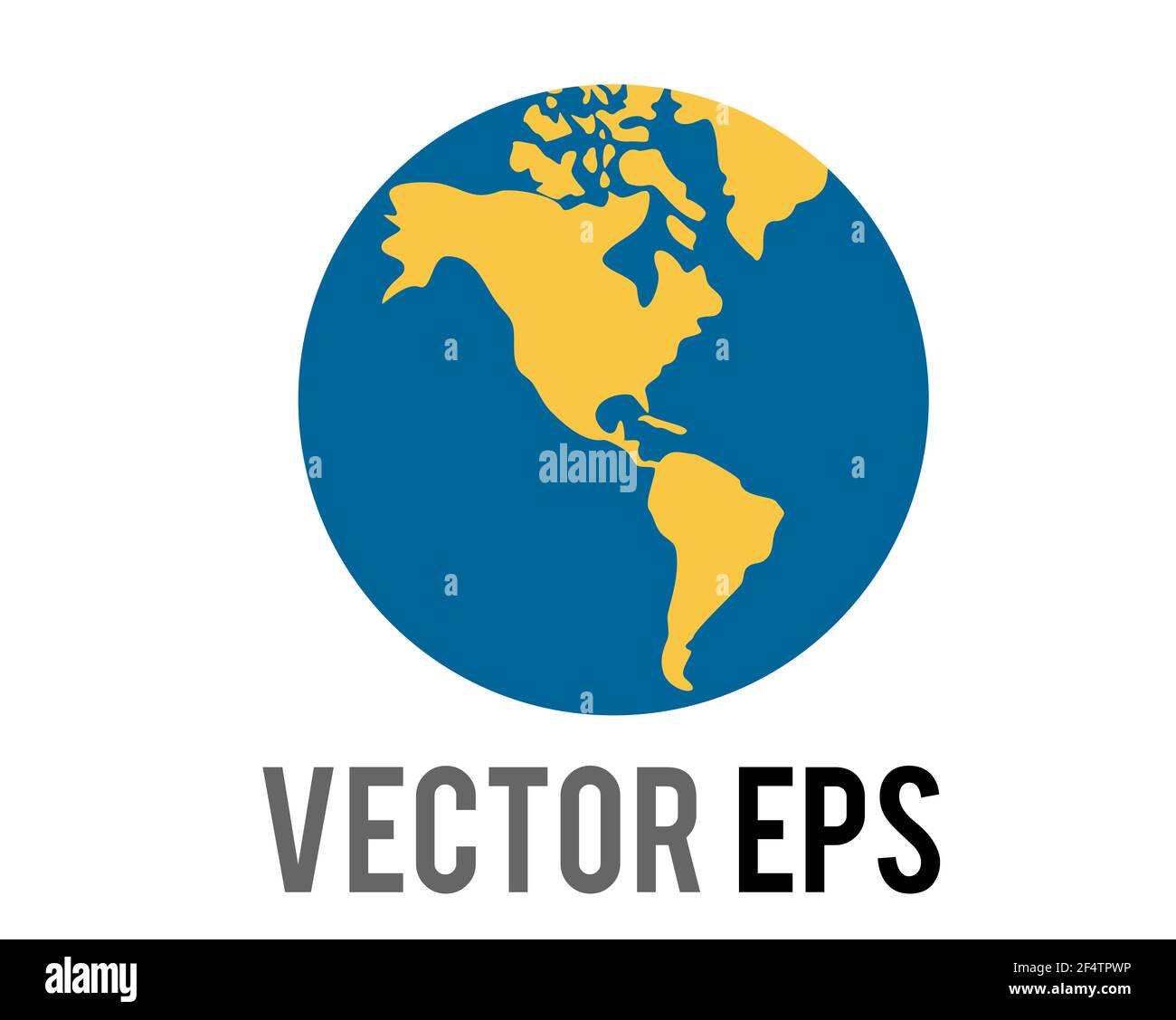 Le globe vectoriel montrant l'icône Amériques, montrant l'Amérique du Nord, l'Amérique du Sud en vert contre l'océan bleu, représente le contenu concernant l'Amérique du Nord et l'Amérique du Sud Banque D'Images