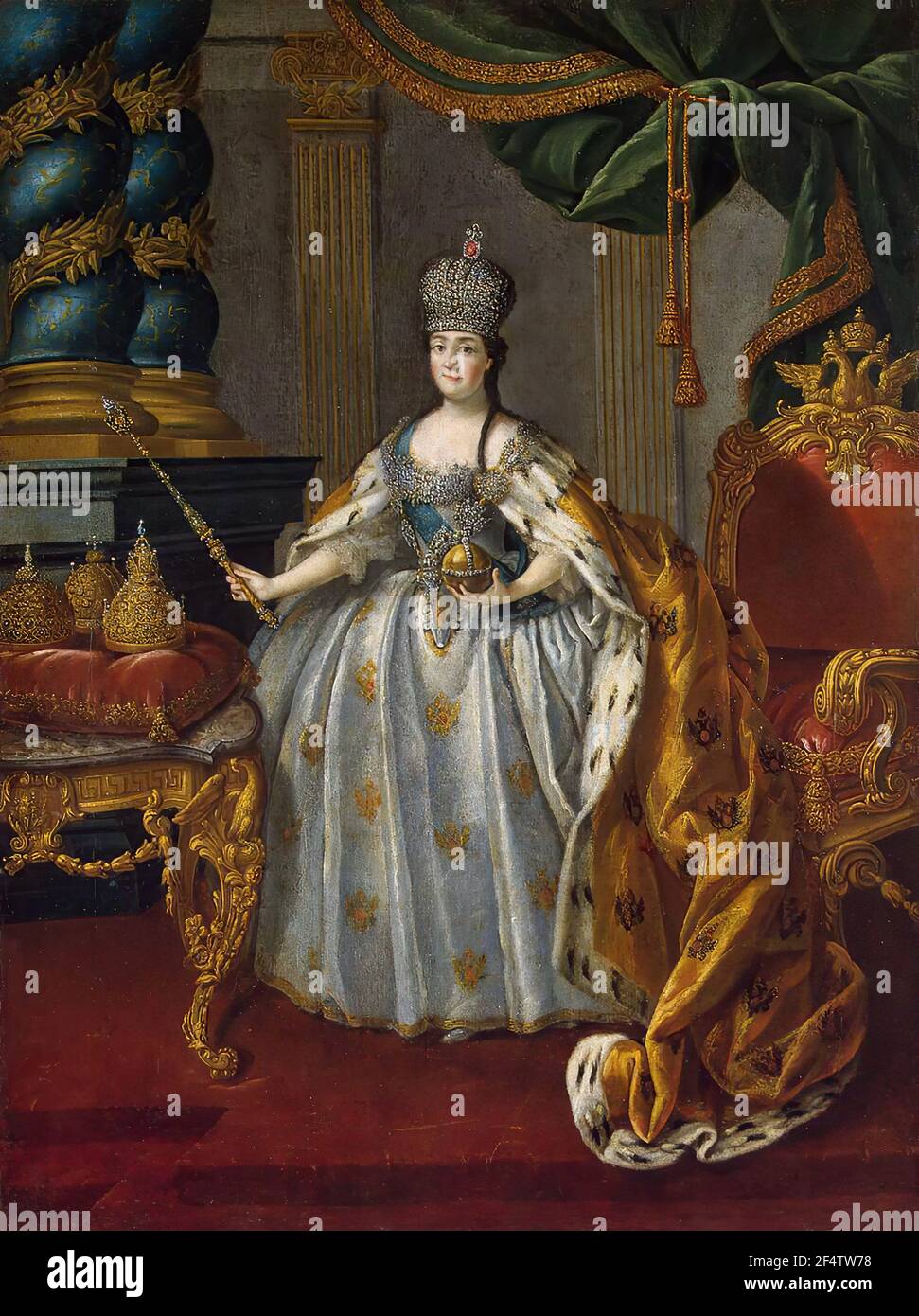 Aleksey Antropov - Portrait Catherine II 1 1766 Banque D'Images