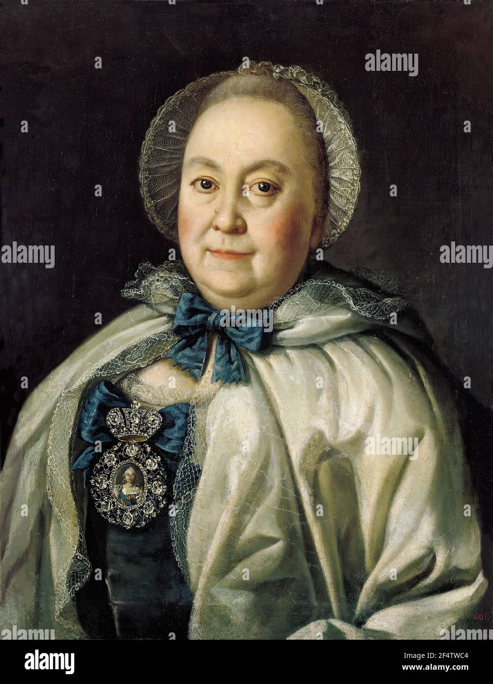 Aleksey Antropov - Portrait de la Comtesse 1764 Rumyantzeva M Banque D'Images
