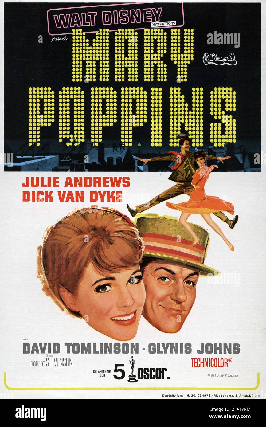 MARY POPPINS (1964), dirigée par ROBERT STEVENSON. Credit: WALT DISNEY PRODUCTIONS / Album Banque D'Images