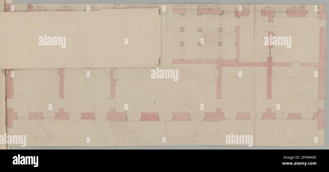 Château, design, plan d'étage Banque D'Images