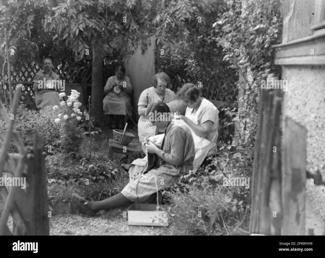 Fait à la main dans le jardin de la famille. La Bürgerstraße Banque D'Images