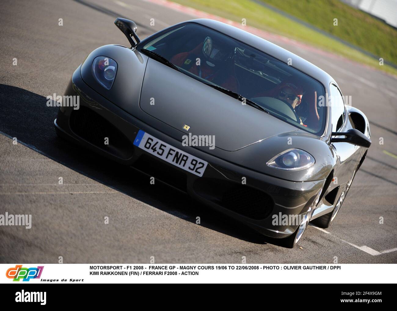 MOTORSPORT - F1 2008 - FRANCE GP - MAGNY COURS 19/06 AU 22/06/2008 - PHOTO : OLIVIER GAUTHIER / DPPI KIMI RAIKKONEN (FIN) / FERRARI F2008 - ACTION Banque D'Images