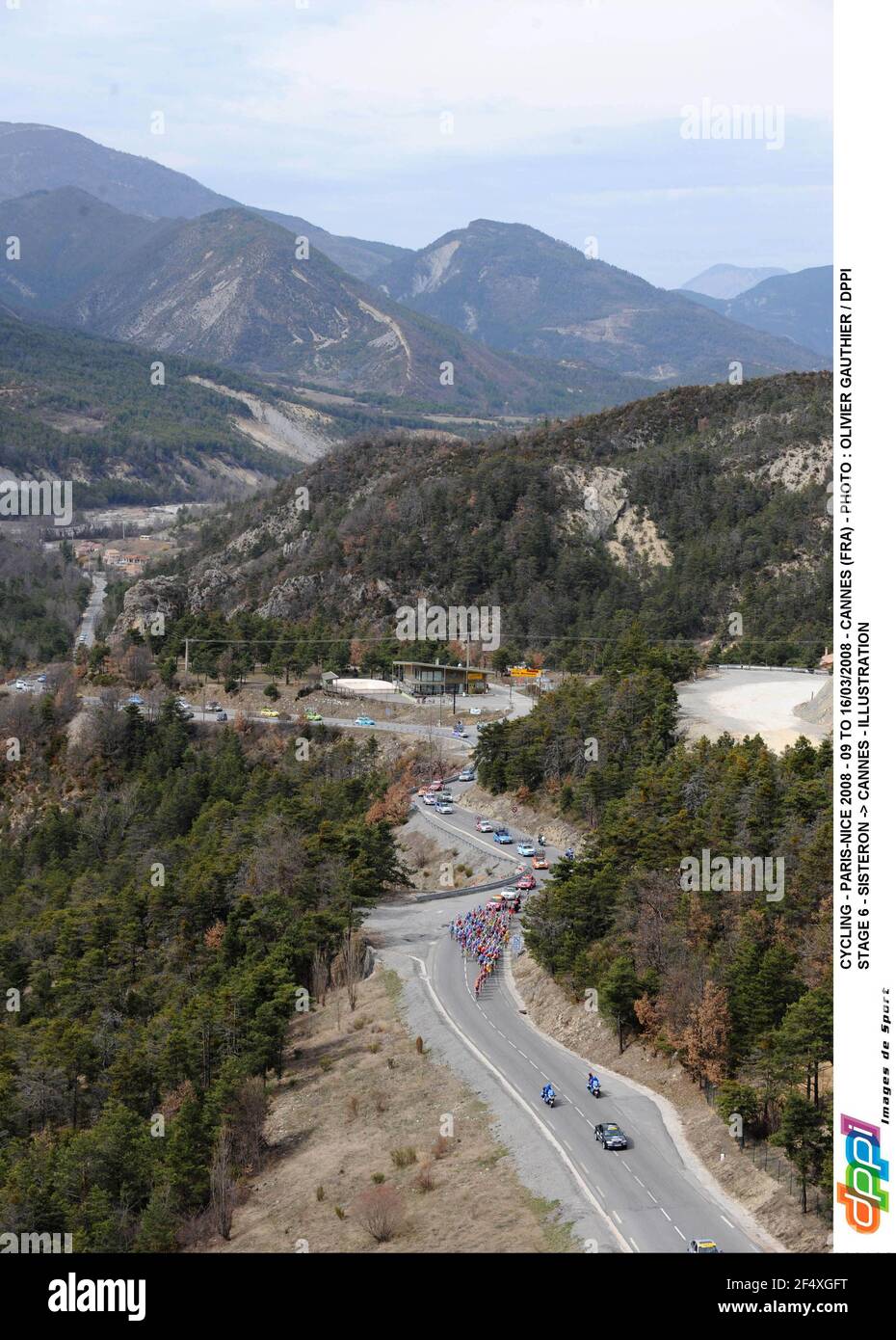 CYCLISME - PARIS-NICE 2008 - 09 AU 16/03/2008 - CANNES (FRA) - PHOTO : OLIVIER GAUTHIER / DPPI STAGE 6 - SISTERON -> CANNES - ILLUSTRATION Banque D'Images