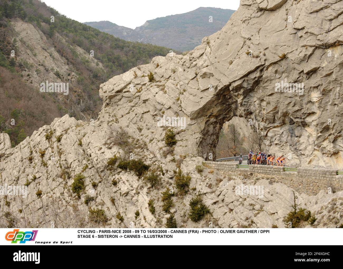 CYCLISME - PARIS-NICE 2008 - 09 AU 16/03/2008 - CANNES (FRA) - PHOTO : OLIVIER GAUTHIER / DPPI STAGE 6 - SISTERON -> CANNES - ILLUSTRATION Banque D'Images