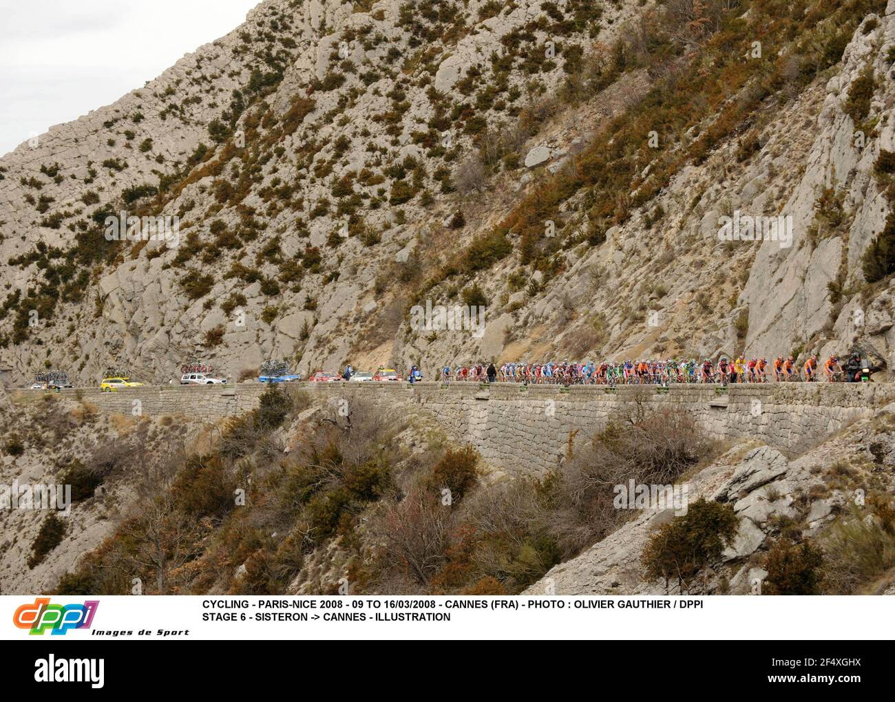 CYCLISME - PARIS-NICE 2008 - 09 AU 16/03/2008 - CANNES (FRA) - PHOTO : OLIVIER GAUTHIER / DPPI STAGE 6 - SISTERON -> CANNES - ILLUSTRATION Banque D'Images