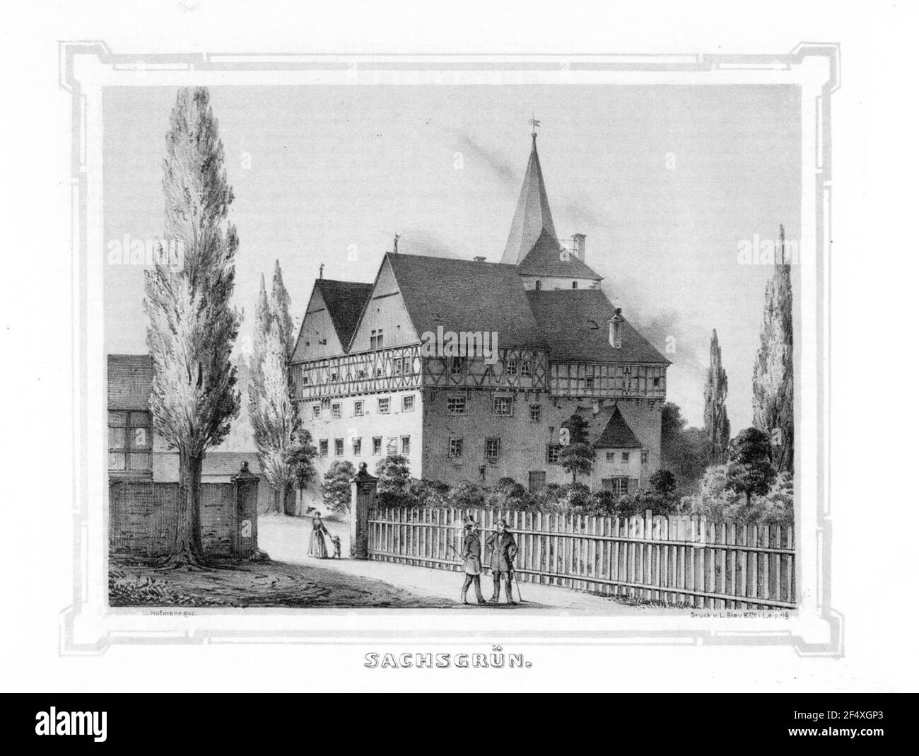 Sachsgrün Banque D'Images