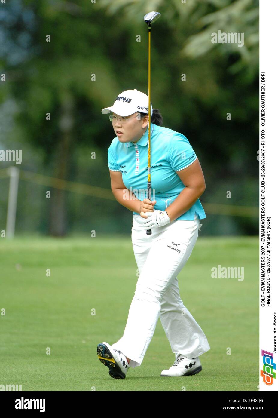 GOLF - EVIAN MASTERS 2007 - EVIAN MASTERS GOLF CLUB - 26-29/07/2007 - PHOTO : OLIVIER GAUTHIER / DPPI FINAL ROUND - 29/07/07 / JI YAI SHIN (KOR) Banque D'Images