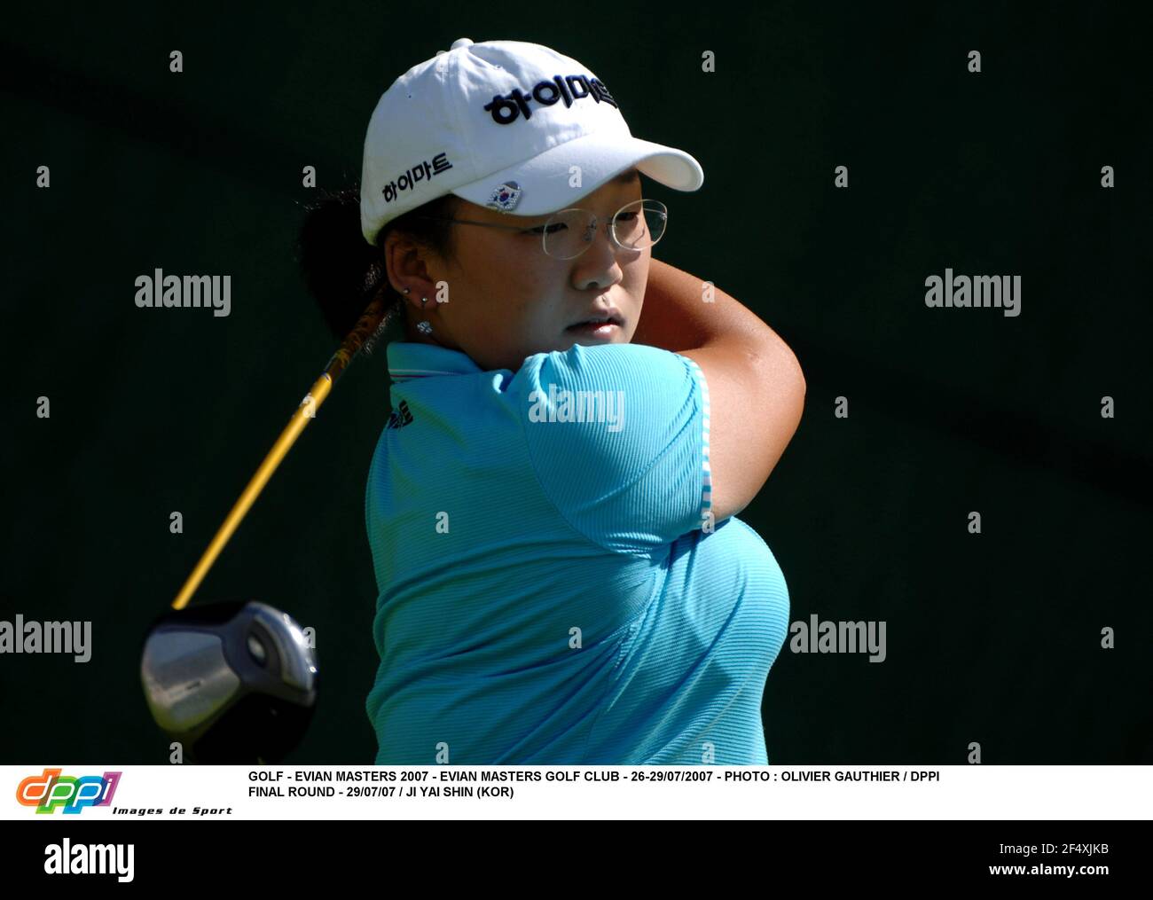 GOLF - EVIAN MASTERS 2007 - EVIAN MASTERS GOLF CLUB - 26-29/07/2007 - PHOTO : OLIVIER GAUTHIER / DPPI FINAL ROUND - 29/07/07 / JI YAI SHIN (KOR) Banque D'Images