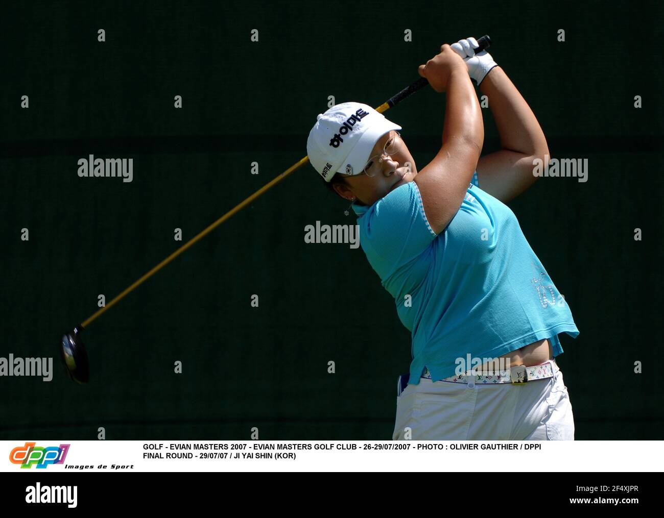 GOLF - EVIAN MASTERS 2007 - EVIAN MASTERS GOLF CLUB - 26-29/07/2007 - PHOTO : OLIVIER GAUTHIER / DPPI FINAL ROUND - 29/07/07 / JI YAI SHIN (KOR) Banque D'Images