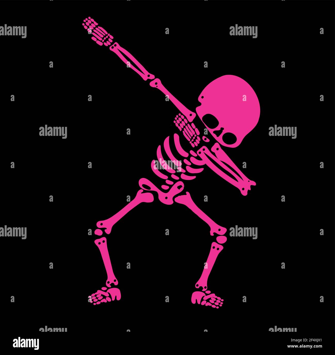Squelette dab, UN groupe de squelettes dabbing Illustration de Vecteur