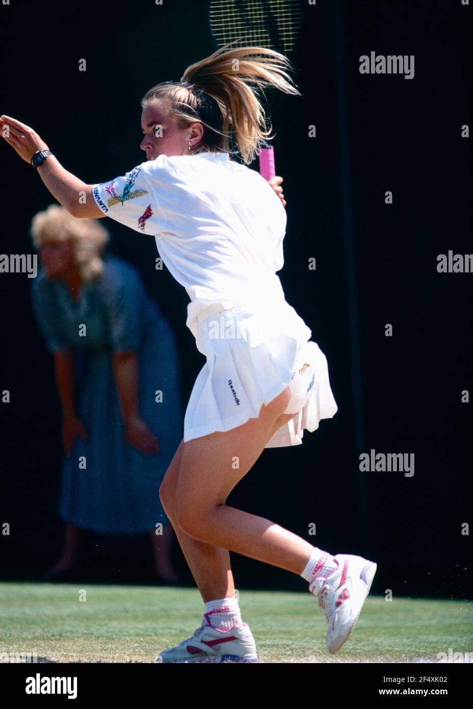 Lisa Raymond, joueur et entraîneur de tennis américain, Wimbledon, Royaume-Uni 1993 Banque D'Images