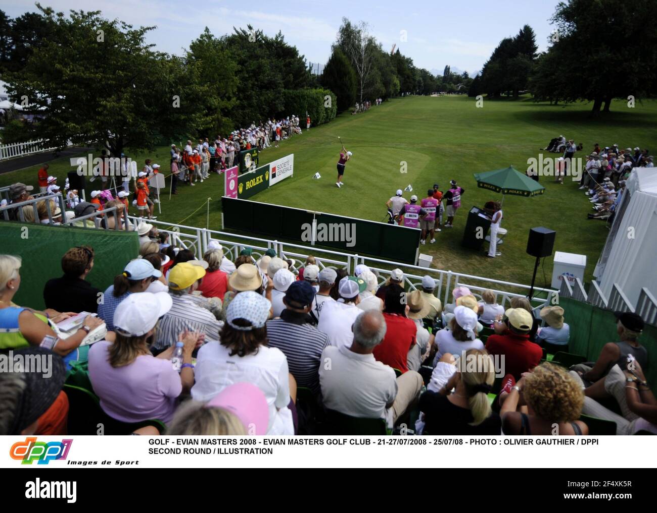 GOLF - EVIAN MASTERS 2008 - EVIAN MASTERS GOLF CLUB - 21-27/07/2008 - 25/07/08 - PHOTO : OLIVIER GAUTHIER / DPPI DEUXIÈME TOUR / ILLUSTRATION Banque D'Images