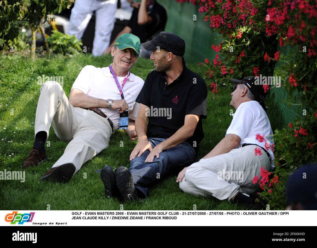 GOLF - ÉVIAN MASTERS 2008 - ÉVIAN MASTERS GOLF CLUB - 21-27/07/2008 - 27/07/08 - PHOTO : OLIVIER GAUTHIER / DPPI JEAN CLAUDE KILLY / ZINEDINE ZIDANE / FRANCK RIBOUD Banque D'Images