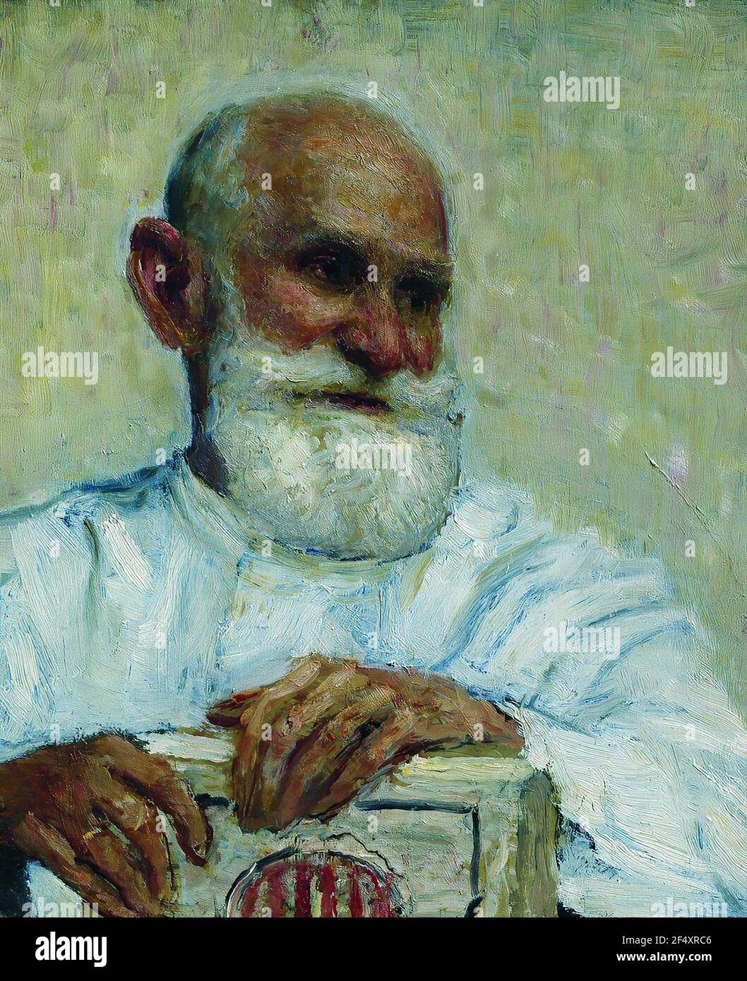 Ilya Repin - Portrait physiologiste Ivan Petrovich Pavlov 1924 Banque D'Images