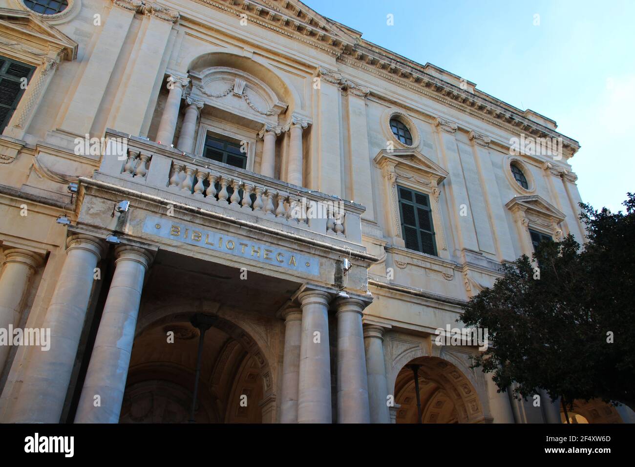 bibliothèque nationale à valletta (malte) Banque D'Images