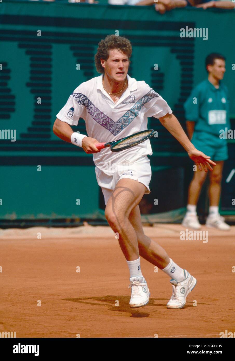 Photo De Presse Vintage - Wilander, Joueur De Tennis Suédois - Tirage N&B 10x8 Pouces