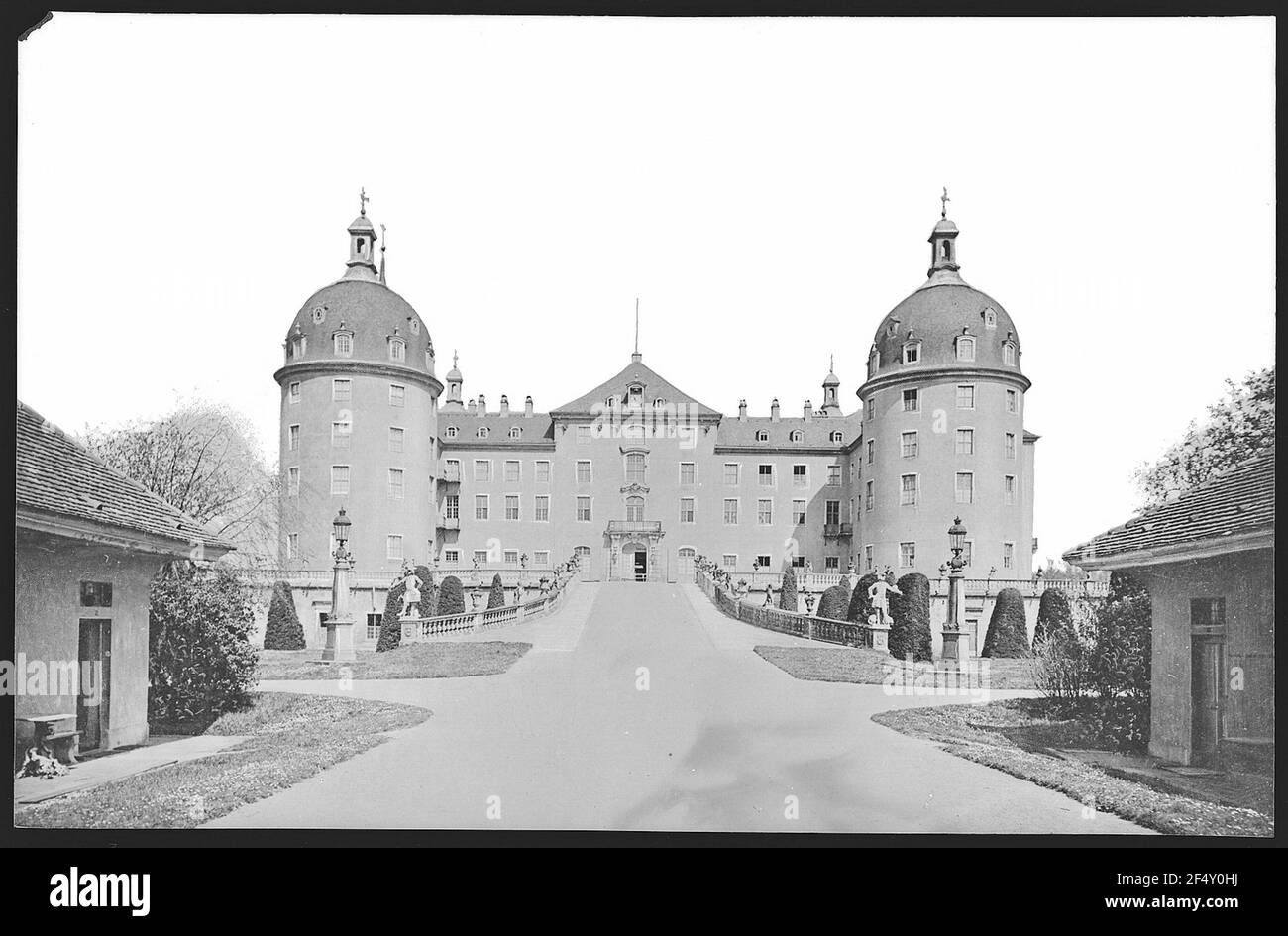 Moritzburg. Allée du château Banque D'Images
