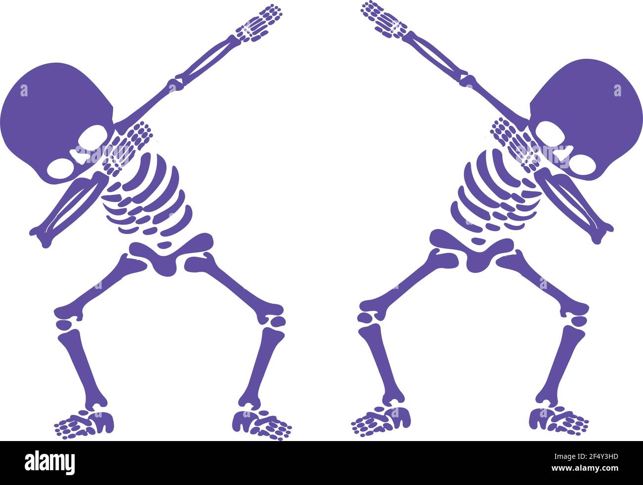 Squelette dab, UN groupe de squelettes dabbing Illustration de Vecteur