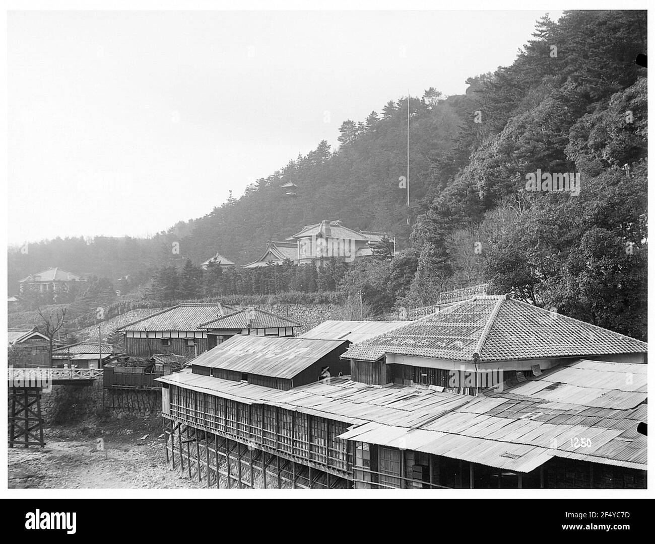 Kobe ?, Japon. Vue sur le quartier sur la montagne Banque D'Images