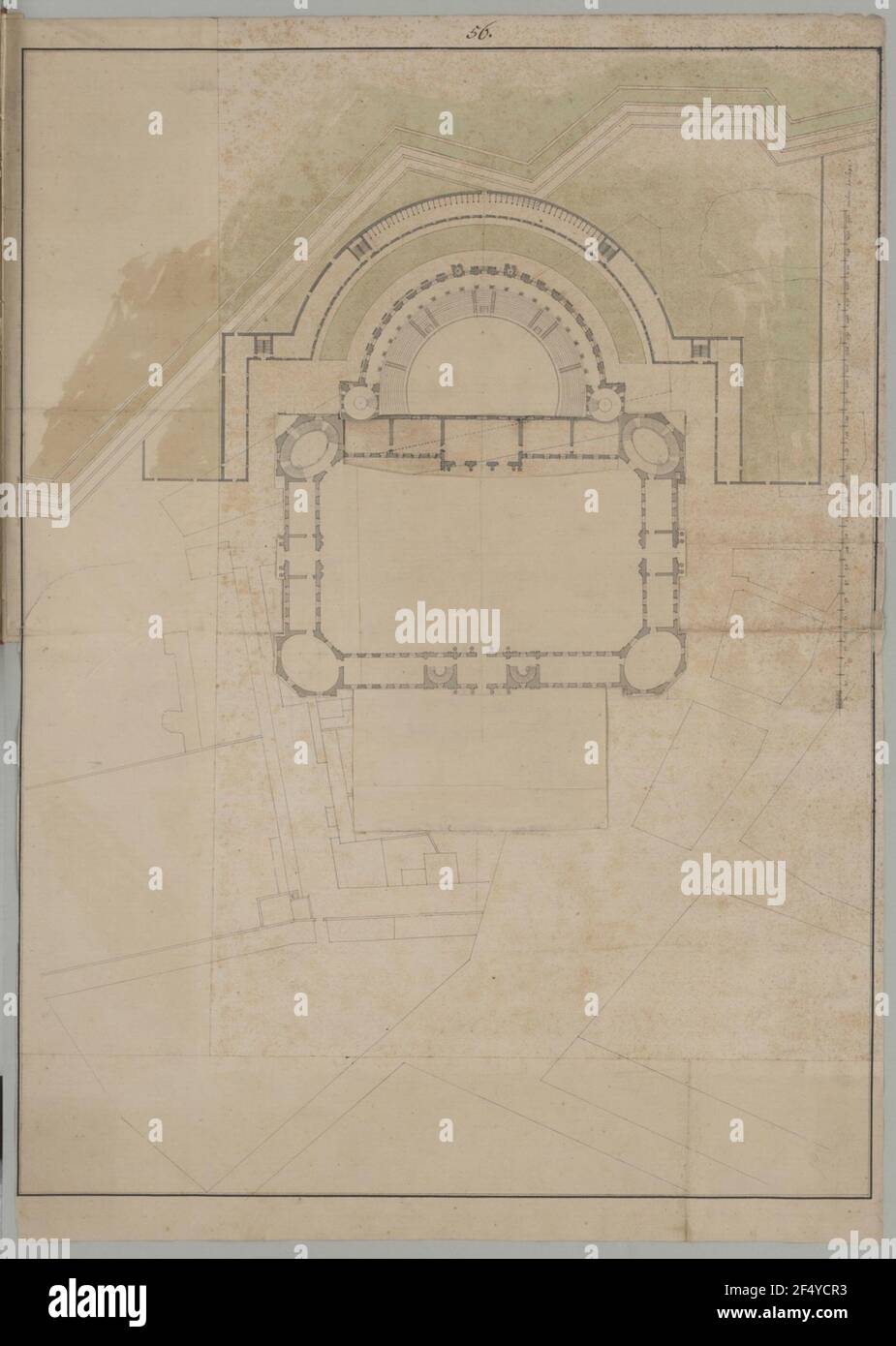 Dresde, Jägerhof. Design Banque D'Images