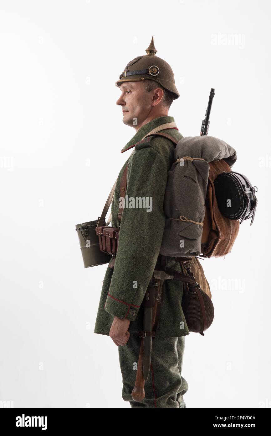 Fantassin Allemand Pendant La Première Guerre Mondiale. | Photo Premium
