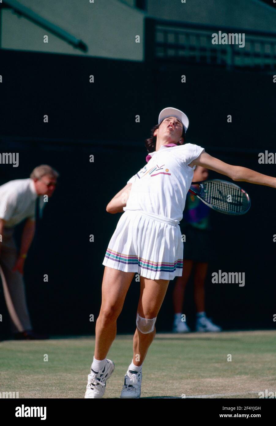 Joueur de tennis français Pascale Paradis, Wimbledon, Royaume-Uni dans les  années 1990 Photo Stock - Alamy