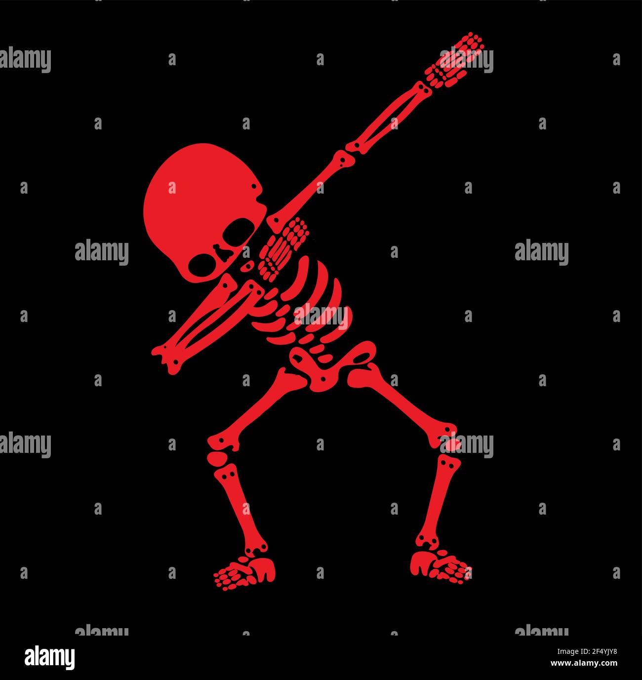 Squelette dab, UN groupe de squelettes dabbing Illustration de Vecteur