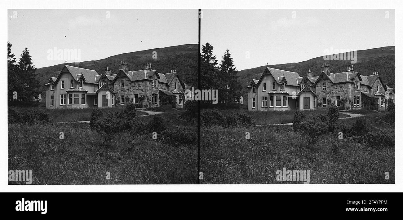 Trossachs / Ecosse: Maison de campagne. Propriété dans le paysage Trossachs Banque D'Images Trossachs / Ecosse: Maison de campagne. Propriété dans le paysage Trossachs Banque D'Images