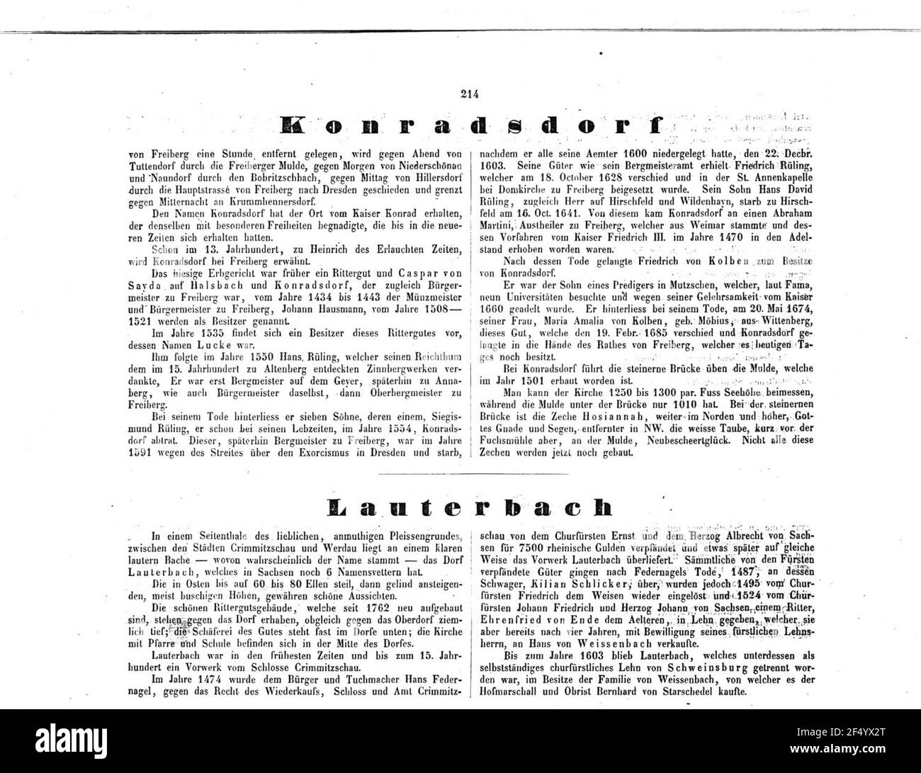 Konradsdorf, Lauterbach Banque D'Images