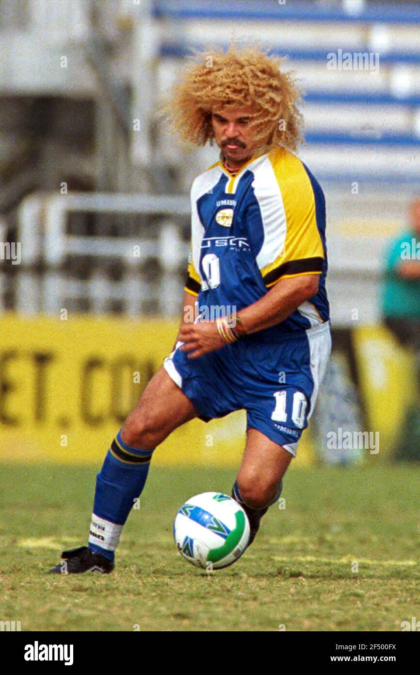 Carlos Valderrama capitaine de la fusion de Miami en saison MLS 1999 Banque D'Images