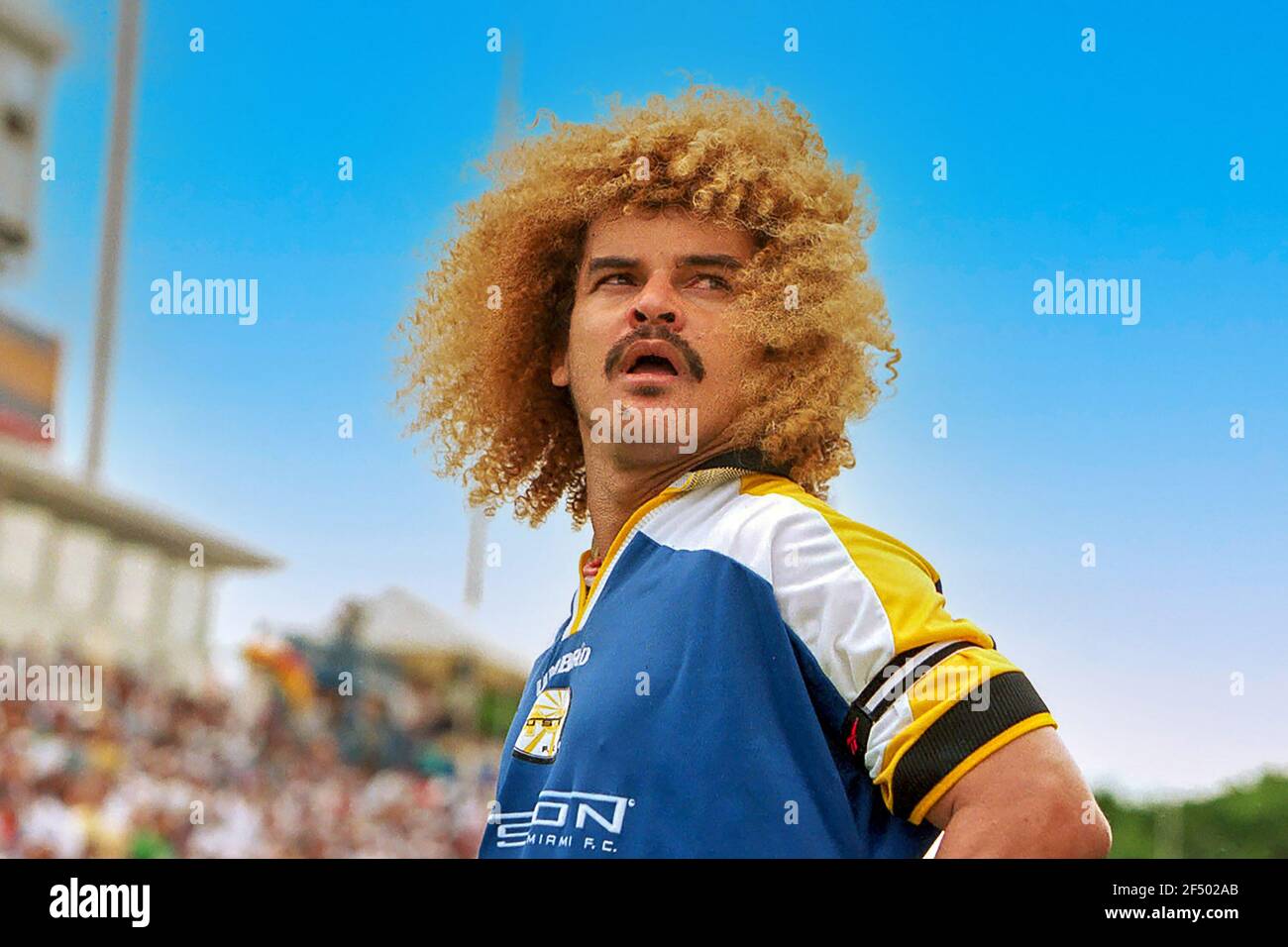 Carlos Valderrama capitaine de la fusion de Miami en saison MLS 1999 Banque D'Images
