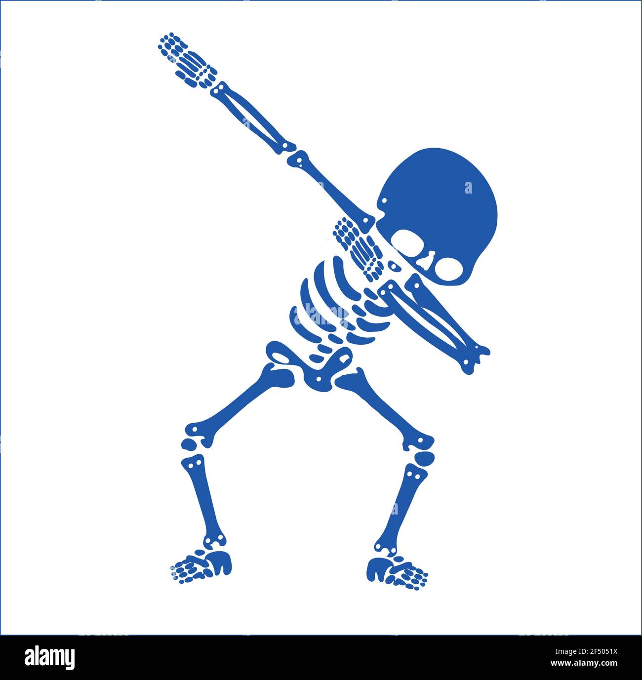 Squelette dab, UN groupe de squelettes dabbing Illustration de Vecteur