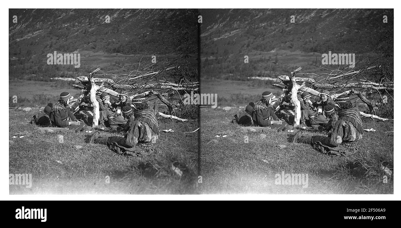 À Tromsø / Norvège: Dans le camp de semences Banque D'Images