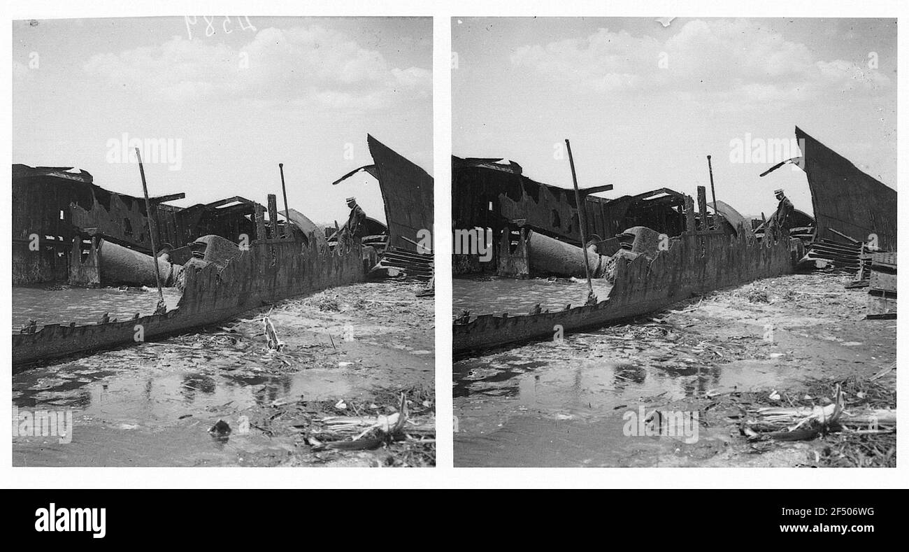 Épave d'un navire de guerre espagnol Banque D'Images