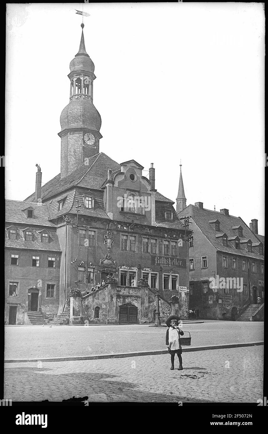 Waldenburg. Hôtel de ville Banque D'Images