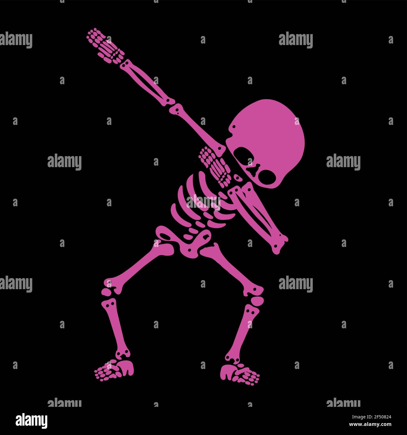 Squelette dab, UN groupe de squelettes dabbing Illustration de Vecteur