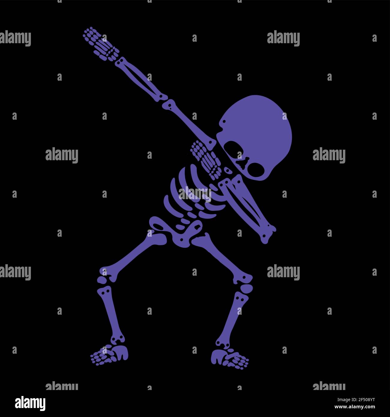 Squelette dab, UN groupe de squelettes dabbing Illustration de Vecteur