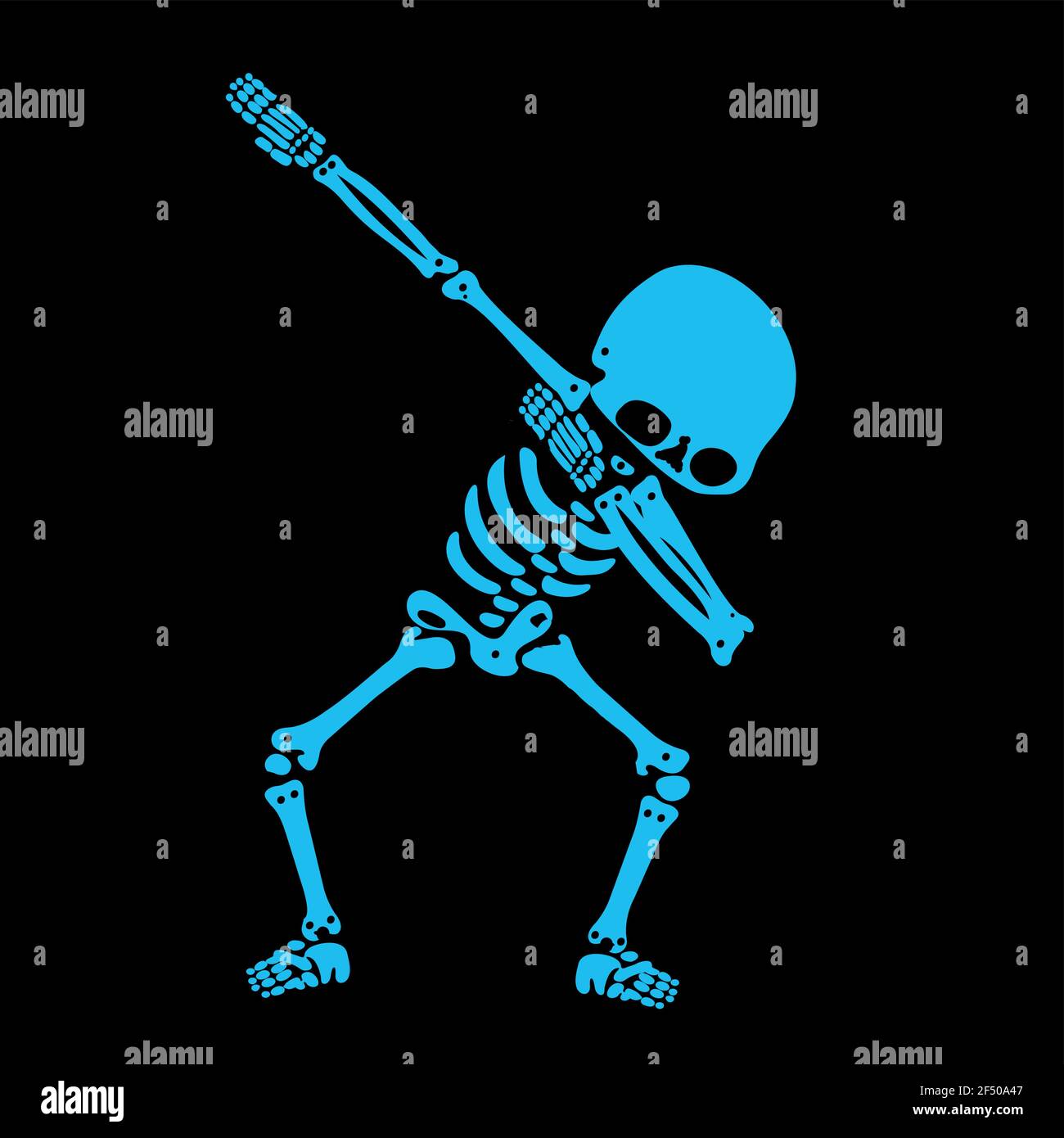 Squelette dab, UN groupe de squelettes dabbing Illustration de Vecteur