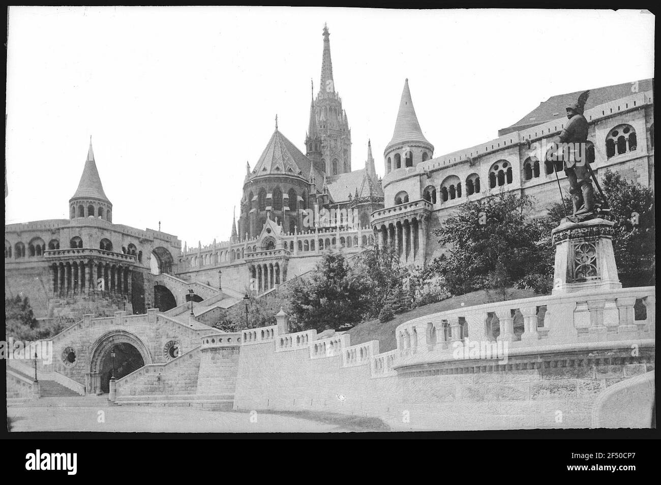 Budapest. János-Hunyadi-Denk (1903) Banque D'Images