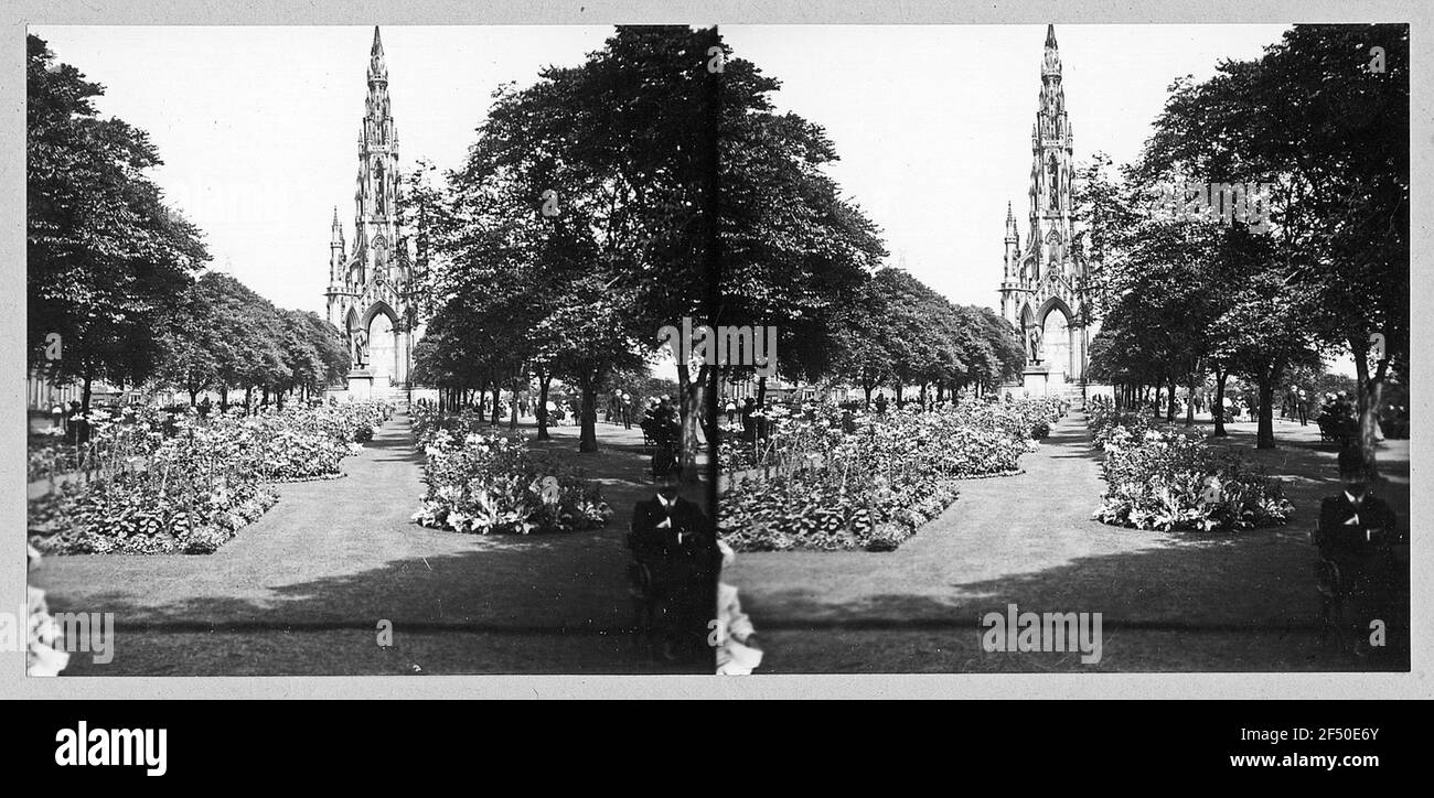 Monument de Sir Walter Scott Banque D'Images