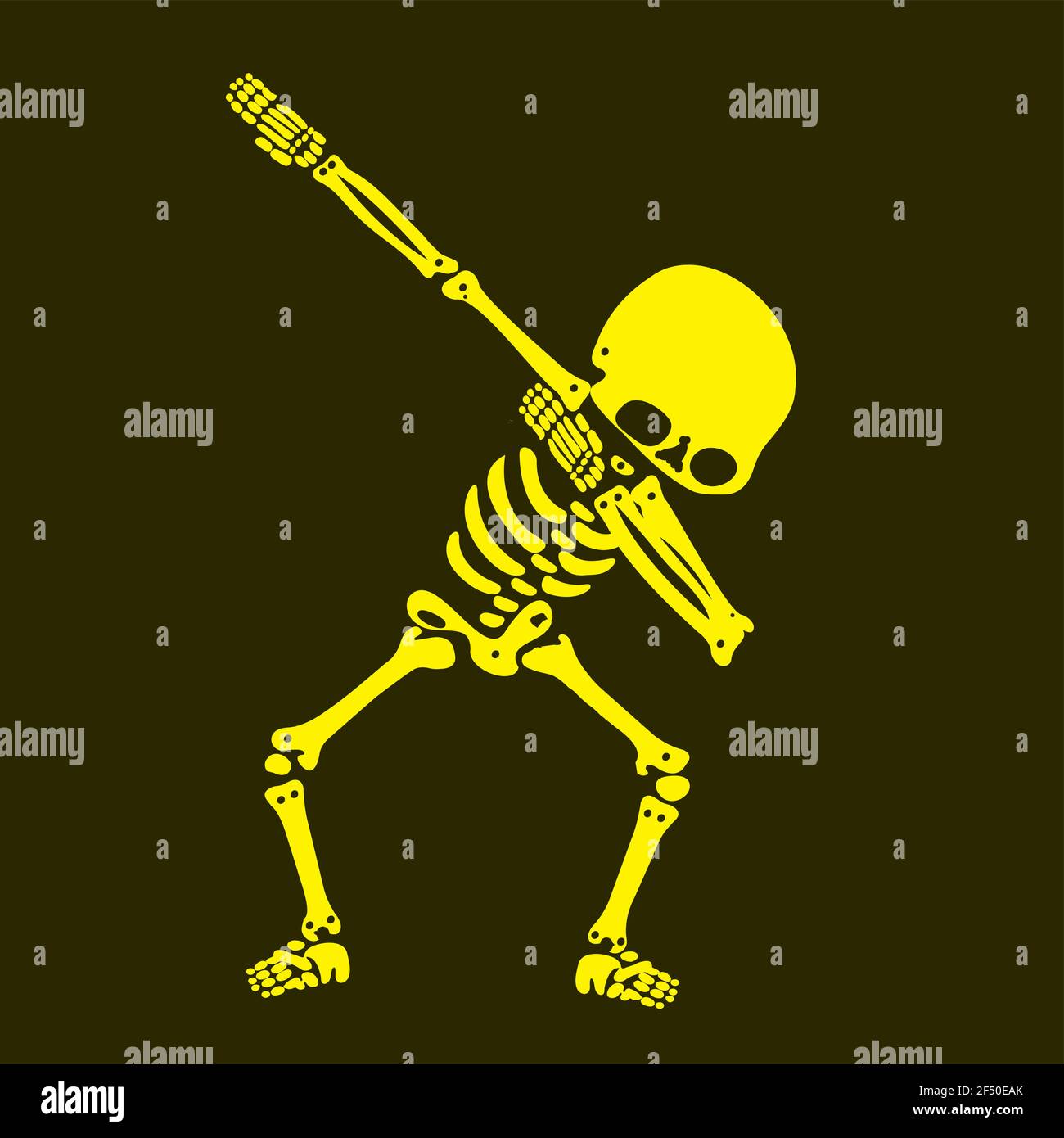 Squelette dab, UN groupe de squelettes dabbing Illustration de Vecteur