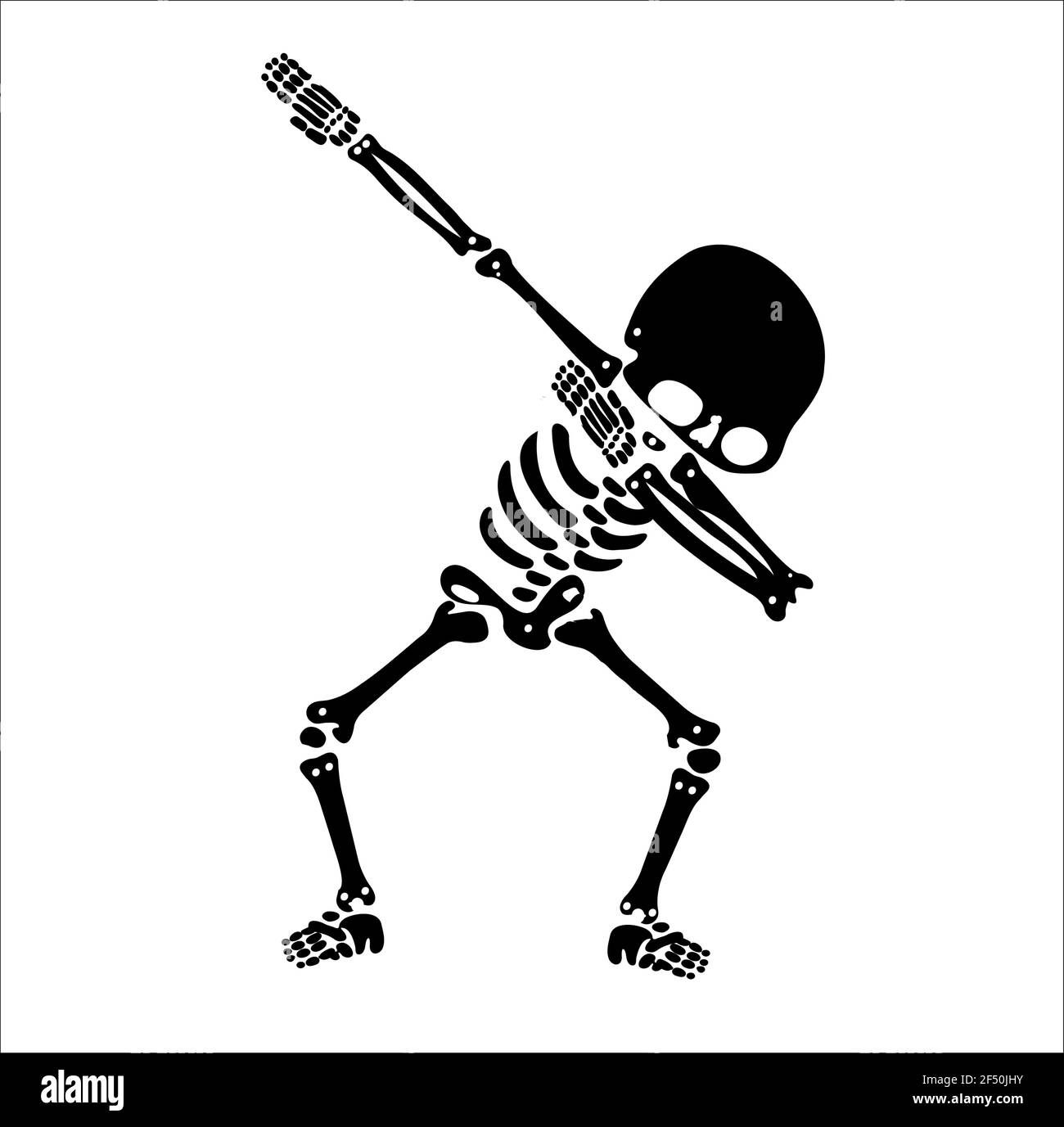 Squelette dab, UN groupe de squelettes dabbing Illustration de Vecteur