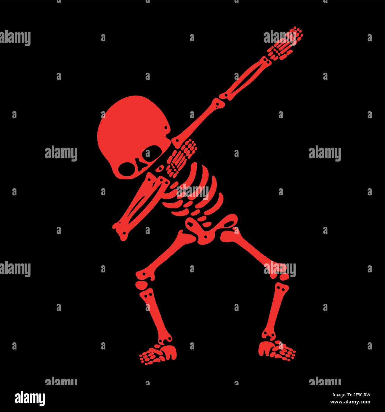 Squelette dab, UN groupe de squelettes dabbing Illustration de Vecteur