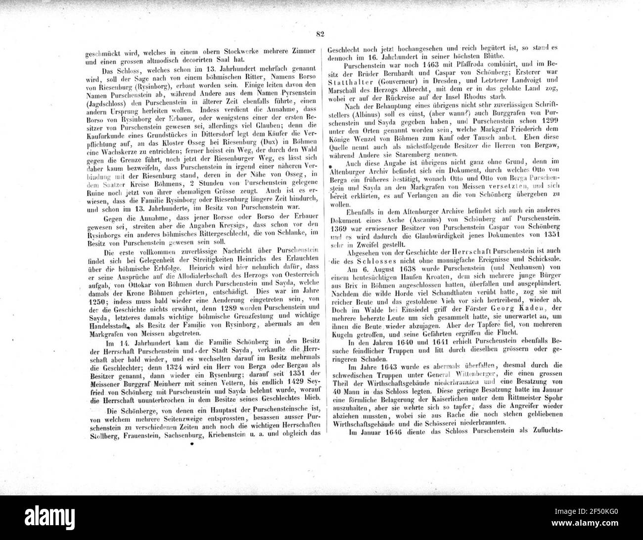 Purschenstein Banque D'Images