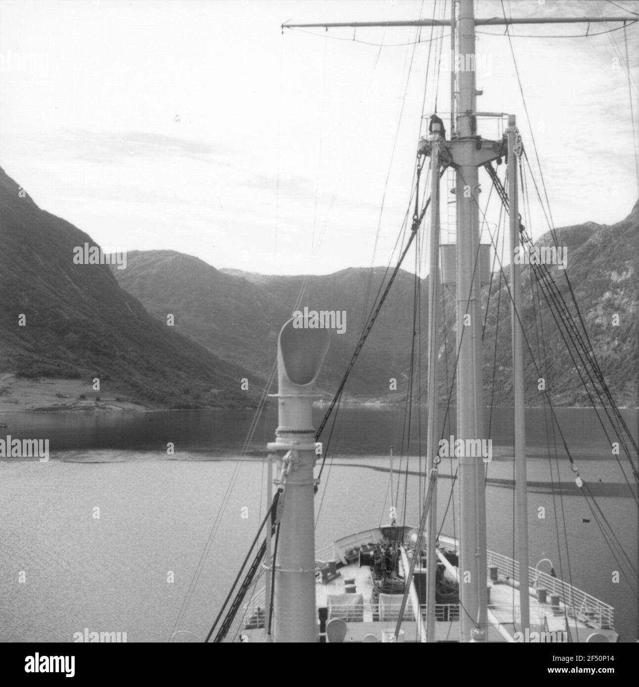 Photos de voyage Norvège. Paysages norvégiens du navire Banque D'Images