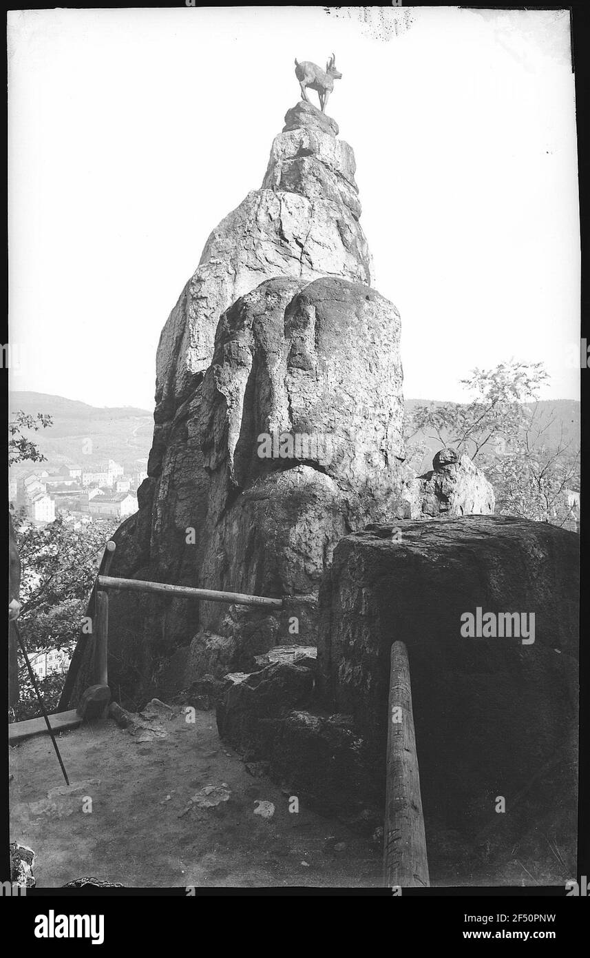 Carlsbad. Gemsfelsen au Hirschsprung Banque D'Images