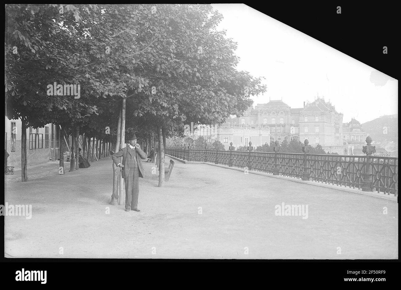 Budapest. Promenade de baste Banque D'Images